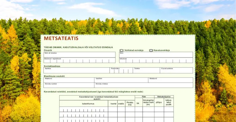 Nagu oma metsateatisest rääkivas artiklis kirjutasime on metsateatis dokument, mis sisaldab infot kavandatavate raiete kohta ja metsaregistrisse kandmata olulis